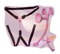 YZWDQYHDYS Set di Protezione con Gabbia Fitness invertita, Travestimento Maschile con Cintura Yoga Regolabile -A33IT (Rosa)
