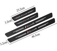 YZWDSFP 4 Pezzi Battitacco Adesivi Soglie Porte in Fibra di Carbonio per Alfa Romeo Giulietta, Batticalcagno Porta Soglia Sticker per Auto AntiGraffio, Decorativi Accessori