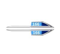 YZWDSFP Adesivo 3D per Auto per Alfa Romeo 166, Emblema Logo Bagagliaio Posteriore per Auto, Auto Styling Accessori Decorativi, Regalo di Sintonia, B Blue