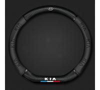 YZWDSFP Coprivolante in Pelle per Kia Sportage R, Copri Volante Antiscivolo Traspirante Durevole, Auto Protezione Custodia Volante Cover, Accessori Auto Interno,Black-D