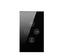 YZWHKJ Interruttore Tapparelle WiFi Interruttore della Luce della Tenda del tapparelle del Rullo WiFi per Il Lavoro Elettrico delle Tende motorizzato Interruttore WiFi per Tenda (Color : 2 Black)