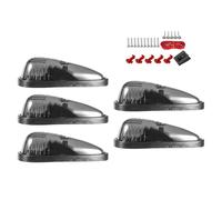 YZWHKJ Luci di Posizione per Tetto Impermeabile 5 luci for cabina a goccia, for di camion impermeabili, posizione for, 9 LED, superiori for il tetto(Transparent)