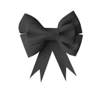YZWHKJ Satin Ribbon Bow Decorazioni Accessorio for Feste Natalizie, Fiocco Grande in Eva, Nuziali, Occasione Festiva, Decorazione Fai da Te L'Albero di Natale(Black 75CM)