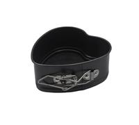YZWHKJ Tortiera Cerniera,Tortiera Apribile Stampo for Torta in Metallo Antiaderente con Fondo Rimovibile da 12/14/16/18/20 cm, con Serratura, stampi for Torte, Accessori for la Cottura(12cm Heart)