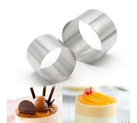 YZWHKJ Tortiera Cerniera,Tortiera Apribile Stampo for Torta Rotonda in Acciaio Inox, Stampo for Torta in Metallo, Stampo for Torta in Metallo(6cm-2.5 inch)