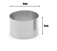 YZWHKJ Tortiera Cerniera,Tortiera Apribile Stampo for Torta Rotonda in Acciaio Inox, Stampo for Torta in Metallo, Stampo for Torta in Metallo(8cm-3.1 inch)