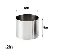 YZWHKJ Tortiera Cerniera,Tortiera Apribile Stampo for Torta Rotonda in Acciaio Inox, Stampo for Torta in Metallo, Stampo for Torta in Metallo(5cm-2 inch)