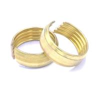 YZWRWRMKTB 10pcs Fit Tube ID x OD 20x25mm Pex-al-Pex Tube Brass Compression Fitting Ferrule Ring Floor Heating