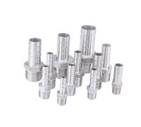 YZWRWRMKTB 1pc 1/2" BSP Male x 15mm Hose Barbed 304 Stainless Steel Pipe Fitting Hose Tail Connector
