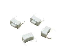 YZWRWRMKTB 50 pezzi/lotto Interruttore tattile 3 * 6 * 4,3 mm verticale 2 piedi azione interruttore a chiave alta temperatura 3X6X4,3 bianco