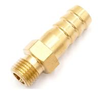 YZWRWRMKTB 5pc Hose Barb I/D 10mm - M10x1.5mm Male Thread Brass Tube Connector Barbed Fitting Fuel Gas Water