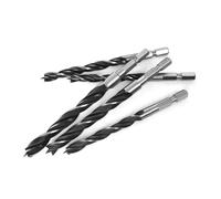 YZWRWRMKTB 5PCS 6mm Hexagonal Handle Three Point Woodworking Drill Metal Drill Kit Countersink For Wood And Metal Drilling