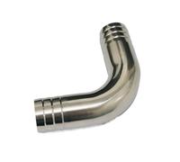 YZWRWRMKTB Fit for 38mm 1.5" I/D Hose Barbed 304 Stainless Steel 90 Degree Elbow Pipe Fitting Connnector
