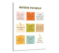YZWRWRMKTB Self-Talk Affirmations Wall Art, Motivational Notes to Self & Inspirational Quotes Poster for Positive Mental Health & Home Office(Unframed,12x18inch(30x45cm))