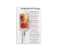 YZWRWRMKTB Vital Elements Abstract Art Print, Science-Inspired Wellness Canvas Poster, Modern Wall Decor for Clinic or Home(Framed,12x18inch(30x45cm))