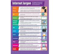 YZWRWRMKTB Web Key Terms Poster for Digital Learning | Social media literacy guide for school classroom Wall-Art(Unframed,16x24inch(40x60cm))