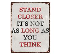 YZWRWRMKTB Witty Toilet Room Command Metal Sign for WC 12x8 Inch