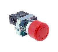 YZWRWRMKTB XB2-BS442 BS542 1NC/1NO1NC Emergency Stop Rotary Push Button Switch 2 Position Latching Locking/Momentary Reset(1NO1NC)
