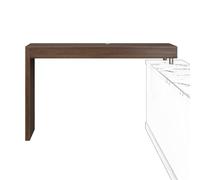 YZWZZXC Scrivania Ufficio, Tavolo Scrivania, Stabilità Strutturale, Robusta e Durevole, Resistenza Alle Alte Temperature, per la Finestra a Bovindo a Destra(Brown,50cm/20in)