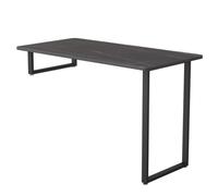 YZWZZXC Scrivania Ufficio, Toletta da Trucco, Piano in Lastra, Struttura in Ferro Battuto, Ampio Spazio di Archiviazione, per Tutti i Tipi di Finestre a Bovindo(Black,100 * 50 * 35cm/39 * 20 * 14in)