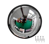 YZWZZXC Specchio Convesso Emisferico Panoramico, Specchio Convesso Arredamento, Vista Laterale di Magazzini Esterni, Specchio Circolare da Parete per Uso in Ufficio(60cm/24in)