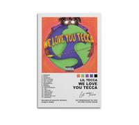 YZXFC Lil Tecca We Love You Tecca, poster con stampa ad alta definizione per stanza, arte estetica, decorazione da parete per camera da letto, 30 x 45 cm, senza cornice, stile 16