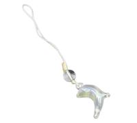 YZYDF Ciondolo a forma di frutta/gatto/delfino portachiavi colorato cordino per telefono elegante perline appeso borsa accessorio