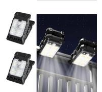 YZYOE 2 pacchetti LED Outdoor Solar Mini Clip Lights, illuminazione portatile con sensore di movimento, impermeabile solare alimentato cortile luce decorativa, 3 modalità Path Lampa.