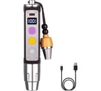 YZYOE LED Tre interruttori Tre sorgenti luminose Jade Identification Torcia elettrica, luce di rilevazione minerale della pietra preziosa, luce bianca, Luce gialla e luci ultravioletta della 365nm.