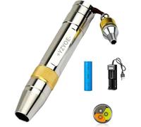 YZYOE LED tre sorgenti luminose Jade identificazione torcia, 365nm lampada di rilevamento ultravioletta, Gioielli, pietre preziose, banconote antiche di cera d'api Verifica.
