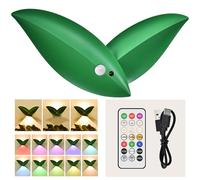 YZYOE Luce ricaricabile del sensore della foglia del LED con telecomando, luce calda multifunzionale dell'interno e mini luci notturna decorativa colorata del comodino.