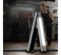 YZYOE Ricaricabile LED ruler penna luce, luce di lavoro multifunzionale portatile all'aperto, 6 modalità bianco, lampada calda 3500K e lampada rossa,attrazione magnetica del livello della batteria.