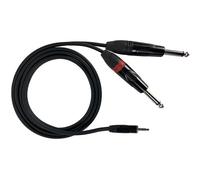 YZZP100 Zzipp Cavo ad Y sdoppiatore Jack 3,5 su doppio jack 6,3 1 metro collegam