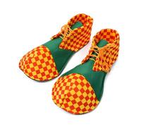 YZZT 1 paio di scarpe da clown scozzesi grandi divertenti scarpe parodia pagliaccio forniture costume bambini pagliaccio copriscarpe taglia unica regolabile stringata partito prestazioni vestire