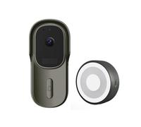 Yzzthumss 2MP WiFi 1080p Smart Doorbell Tuya Life App IP65 Waterproof View Audio Video Intercom Cell