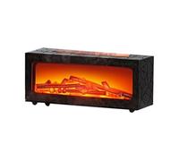 Yzzthumss Mini per Essenziali per Diffusori da Camino con, 7 Luci Colorate, Umidificatore Falò B