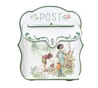 Z² BellaDecor Cassetta della posta vintage shabby vintage, in stile rustico, stile rustico, in metallo, stile antico, decorazione per esterni