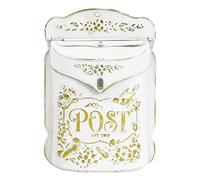 Z² BellaDecor Cassetta della posta vintage shabby vintage, in stile rustico, stile rustico, in metallo, stile antico, decorazione per esterni