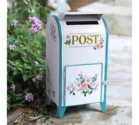 Z² BellaDecor Cassetta delle lettere per matrimonio, stile retrò, vintage, stile rustico, in metallo, stile antico, decorazione rustico, decorazione per esterni (bianco A)