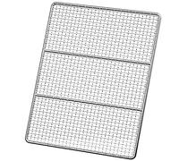 Z·Bling 40x20cm Griglia per Barbecue Rettangolo in Acciaio Inossidabile,Griglia per Arrosti,Rete Antiaderente per Barbecue,Picnic per Griglia Portatile per Pesce,Verdure,Gamberetti