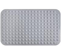 Z·Bling Tappetino Doccia Antiscivolo 80x120cm,Tappeto Antiscivolo Doccia con Ventose e Fori di Drenaggio,Tappeto Doccia Antiscivolo Grande per Doccia e Bagno (Grigio)