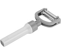 ZWILLING Z-Cut - Pelapatate 5 in 1, lunghezza: 19 cm, adatto per mancini e destrorsi, in acciaio inox e plastica, colore: Grigio