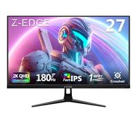 Z-Edge Monitor Gaming 27 pollici, QHD 2K (2560x1440), Fast IPS, 1 ms, luminosità 350 cd/m², 1,07 miliardi di colori, 94% DCI-P3, HDR10, FreeSync, DisplayPort (180 Hz) HDMI (144 Hz), VESA, nero