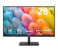 Z-Edge Monitor Gaming 4K da 28 pollici UHD 3840 x 2160 144 Hz, Schermo da Gioco IPS da 1 ms MPRT, 300 cd/m², FreeSync, HDR10, DP e HDMI, VESA Compatibile, Nero