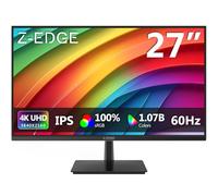 Z-Edge Monitor PC 27'' IPS 4K UHD (3840x2160), FreeSync, Schermo Ufficio16:9 LED con HDMI Cavo, 60 Hz, HDMI*2 &DP &USB, Inclinazione Regolabile, 300cd/m², Colori Ultra Realistici, VESA 100 * 100mm