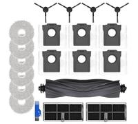 Z/F - Kit di accessori per dreame L10s Pro Ultra Heat / L10s Ultra Gen 2 / X30 Ultral robot, 6 sacchetti per la polvere, 6 mocio, 1 spazzola principale, 2 filtri, 4 spazzole laterali