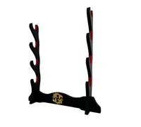 Z-fiber Supporto per Spada Supporto per Katana Imbottito in Velluto Giapponese Supporto per espositore per Samurai Tanto Sword Yin e Yang,4 Tier