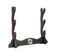 Z-fiber Supporto per Spada Supporto per Katana Imbottito in Velluto Giapponese Supporto per espositore per Samurai Tanto Sword Yin e Yang,3 Tier