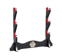 Z-fiber Supporto per Spada Supporto per Katana Imbottito in Velluto Giapponese Supporto per espositore per Samurai all Sword,3 Tier