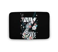 Z for Zebra, tappetino da cucina con stampa, lavabile, tappetino da doccia, tappeto per bagno, soggiorno, 50 x 40 cm, 80 x 50 cm
